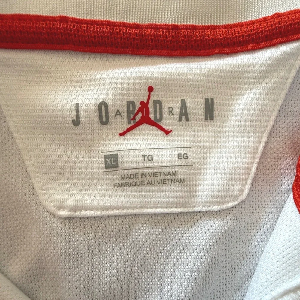 Jordan Florida Gators On-Field Polo Shirt Mens XL White Blue Colorblock Jumpman